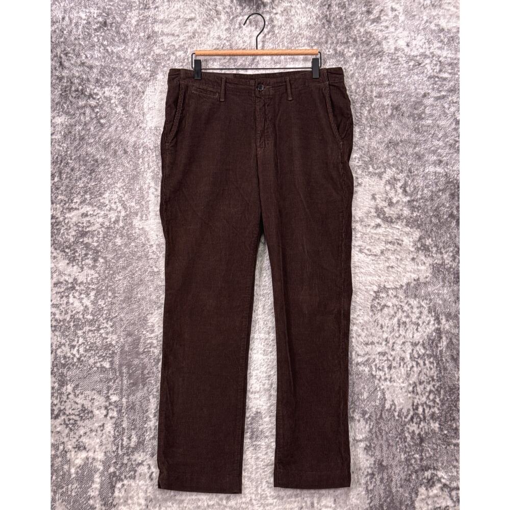 Billy Reid Pants 32 x 30 Mens Chocolate Brown Corduroy Classic Fit